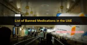 List of Banned Medicines in the UAE .
